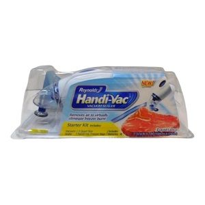 Reynolds Handi-Vac Hand Pump Vacuum Sealer Freezer Storage Bag starter Kit New